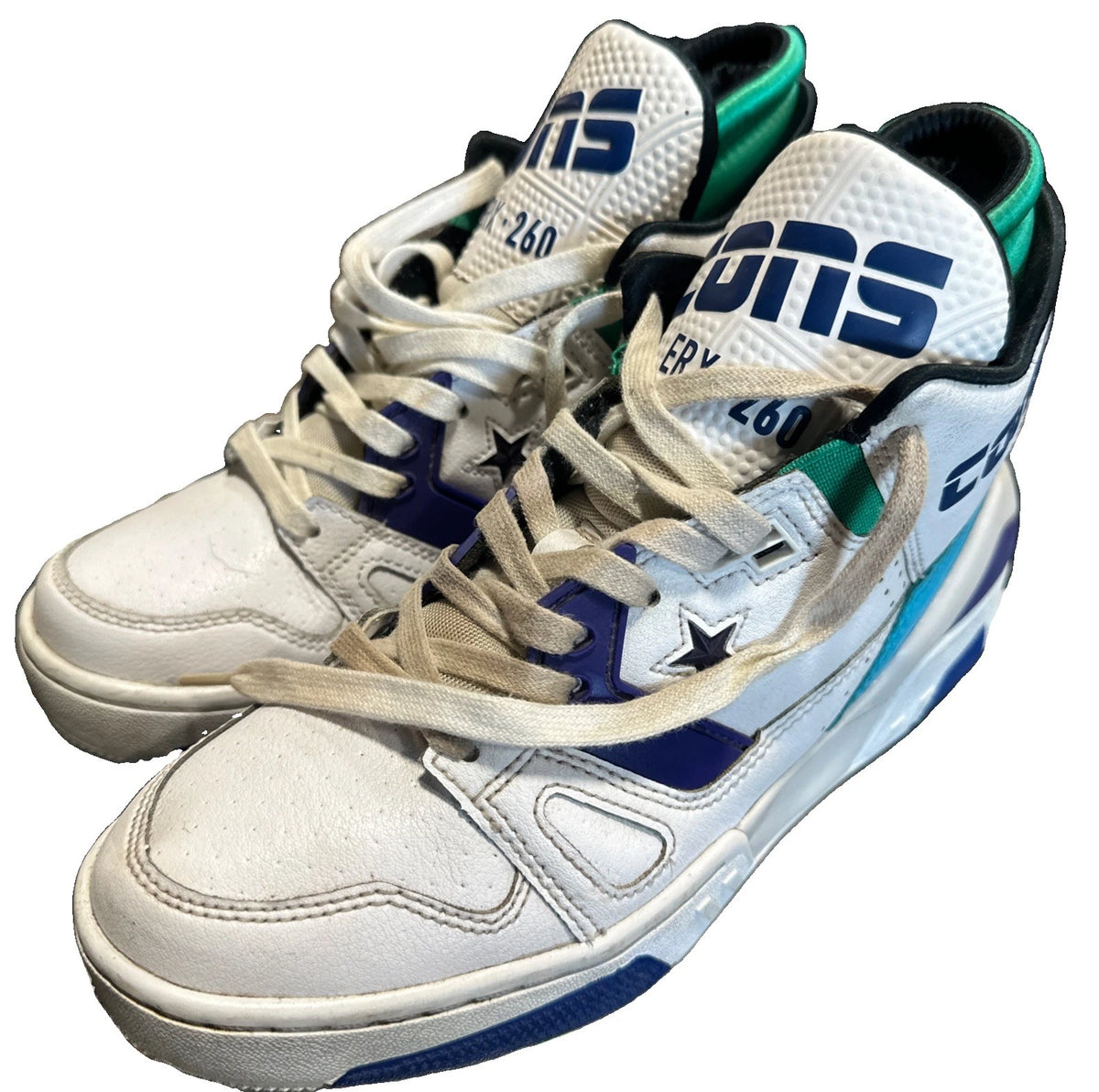 Converse Don C ERX-260 Jewel Mid Top Sneaker White/Court Purple/Bold Jade