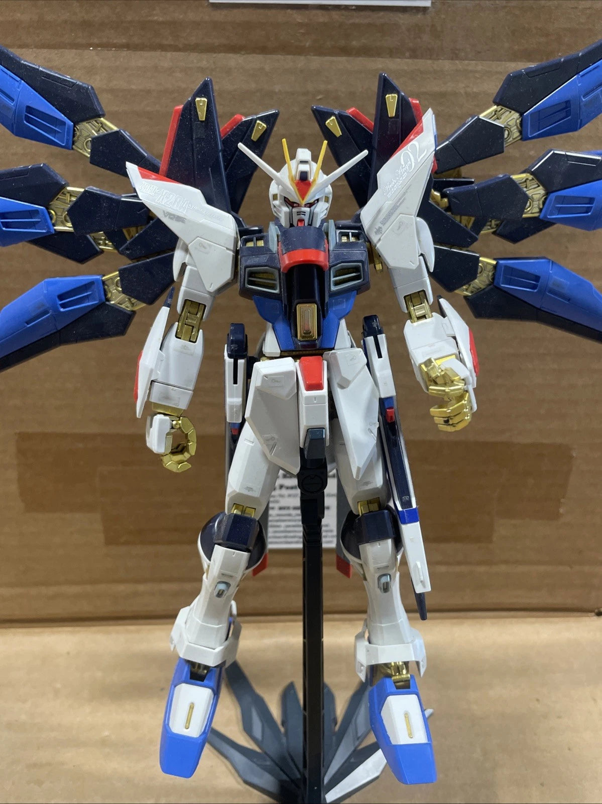 Bandai Strike Freedom Gundam built Model Kit Figure with Stand No Box No Manual