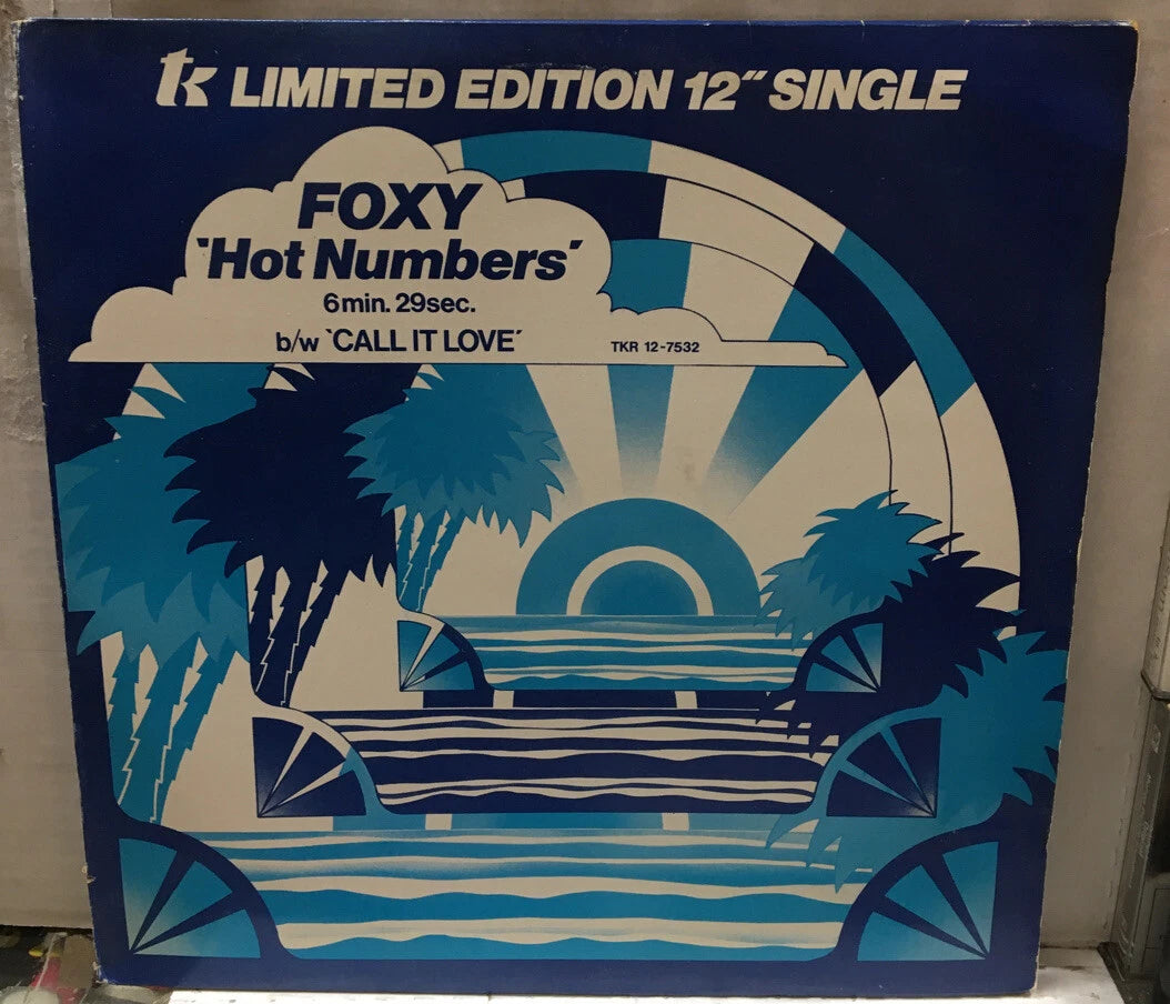 Foxy Hot Numbers/Call It Love 12” UK Import Promo Record TKR12-7532