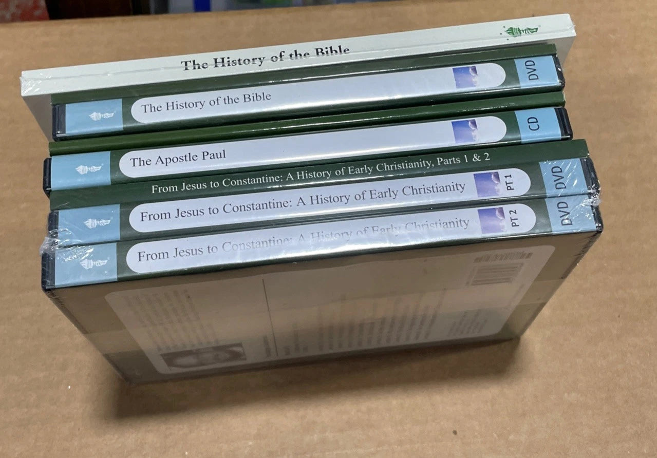 The Great Courses Christianity Lot 3 DVD And 1 CD Sets With Guidebooks & Book