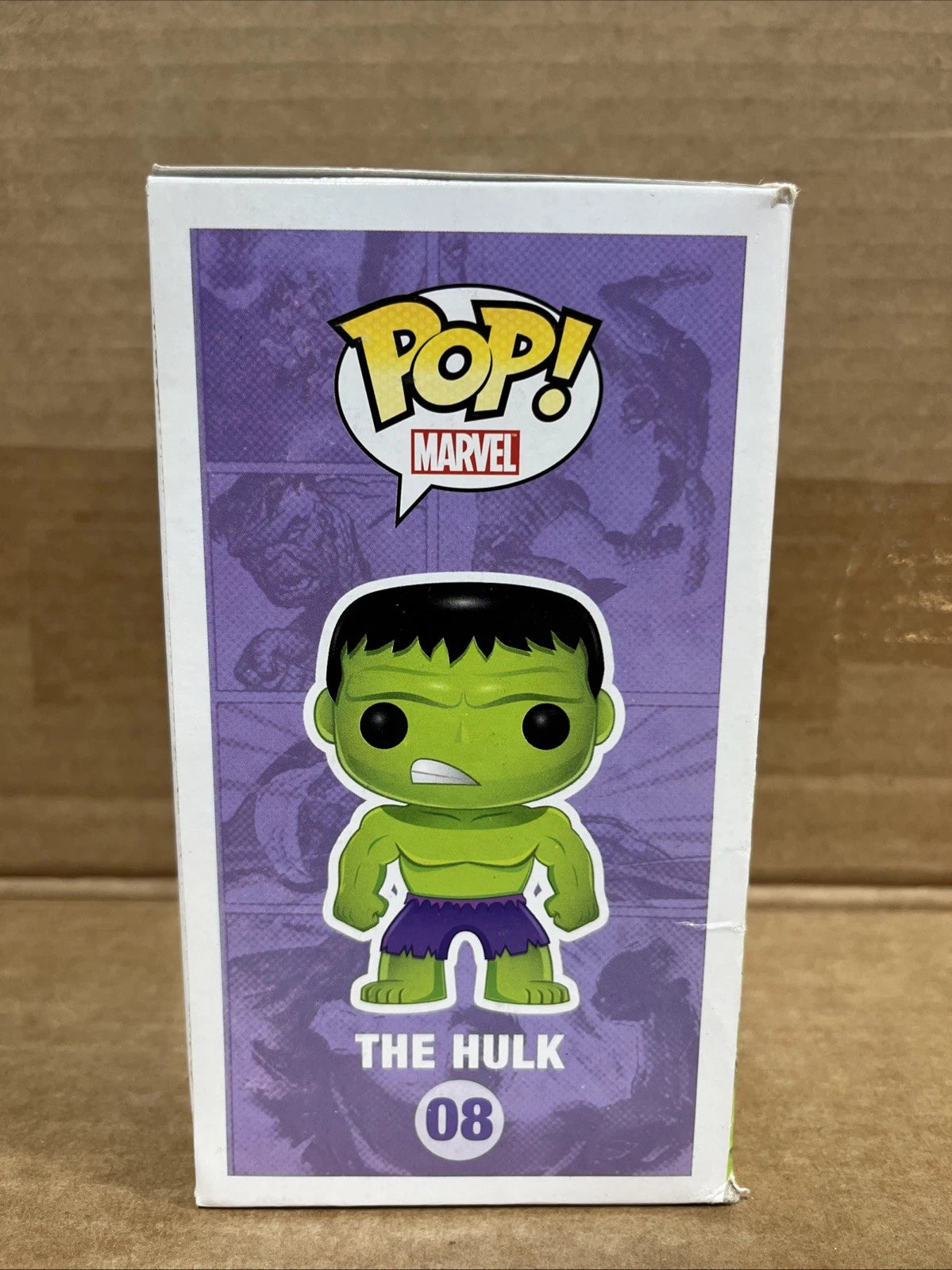 Funko Pop! Marvel Universe: The Hulk #08 Vaulted Box Large Font w/Soft Protector
