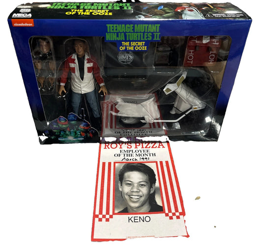 NECA SDCC 2023- TMNT II: The Secret of the Ooze Figure & Roy's Pizza Box