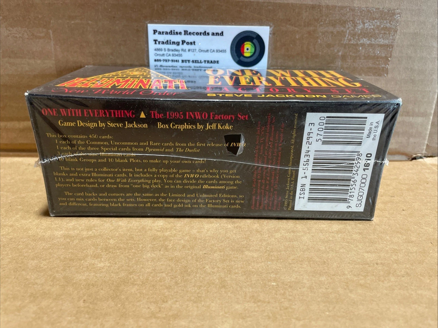 INWO One With Everything Factory Set Sealed 1995 Steve Jackson Games