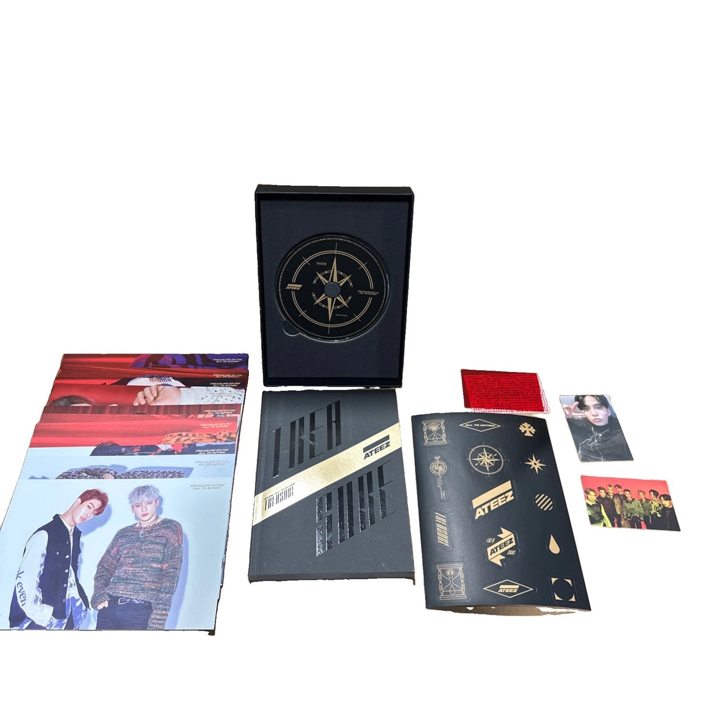 Ateez – Treasure EP Album w/ Photobook/Photocards/Stickers/Postcards K-Pop CD