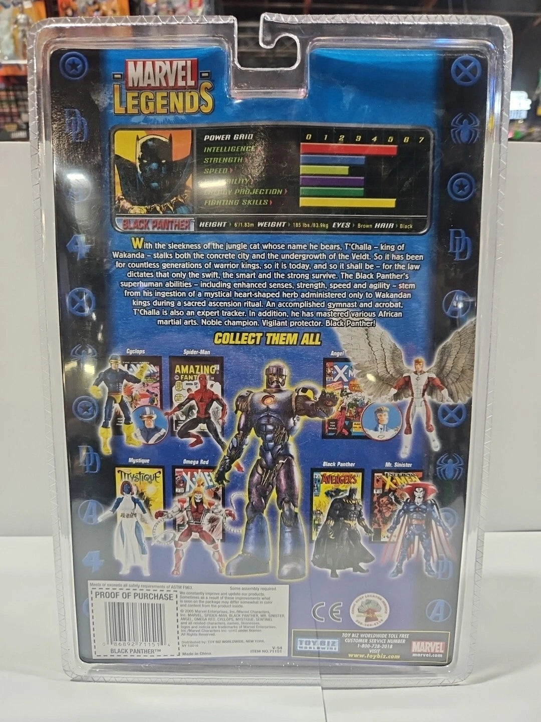 Toybiz Marvel Legends Black Panther 6in Action Figure - 71151 Sealed