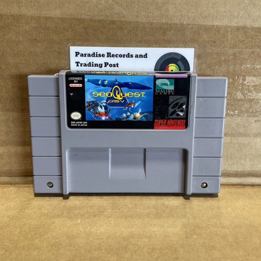 SeaQuest DSV (Super Nintendo SNES) Cartridge Clean Tested Authentic