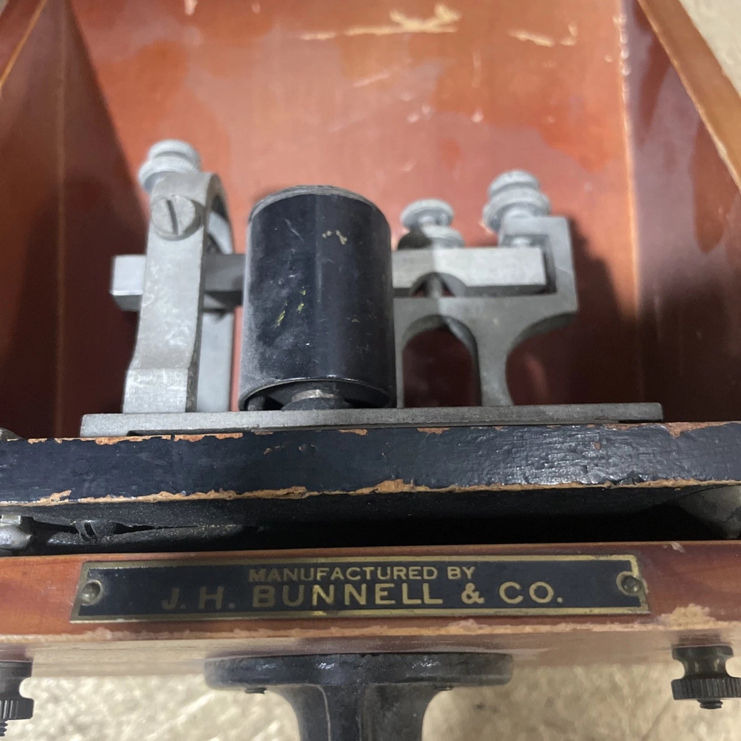 ANTIQUE c.1911 RAILROAD WESTERN UNION TELEGRAPH STATION UNTESTED NO STAND