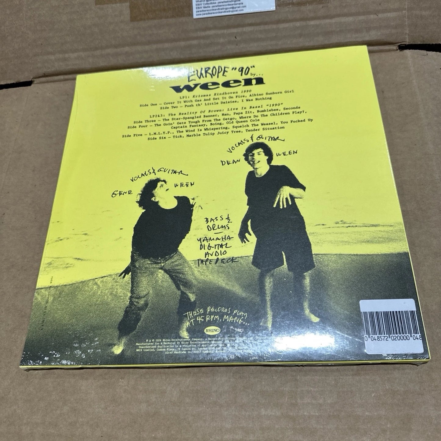 Brand New Sealed Ween "Europe '90" 3 LP Vinyl RSD 2026 Record Store Day