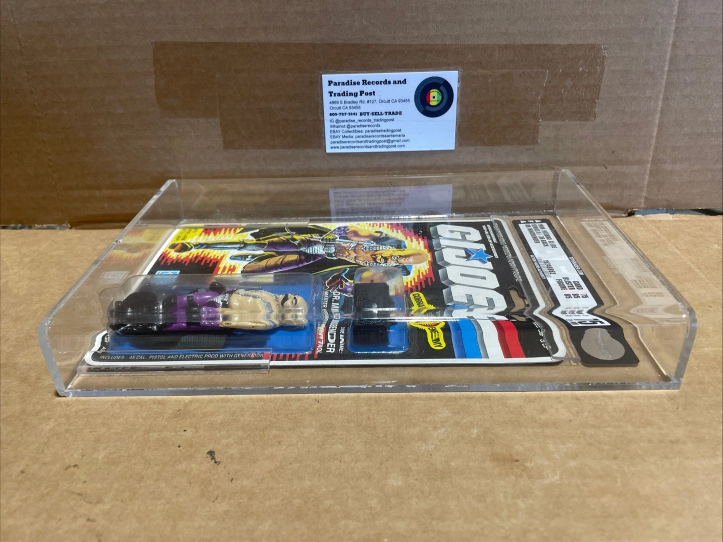 GI Joe DR. MINDBENDER 1986 AFA 75 MOC Vintage Factory Sealed Action Figure