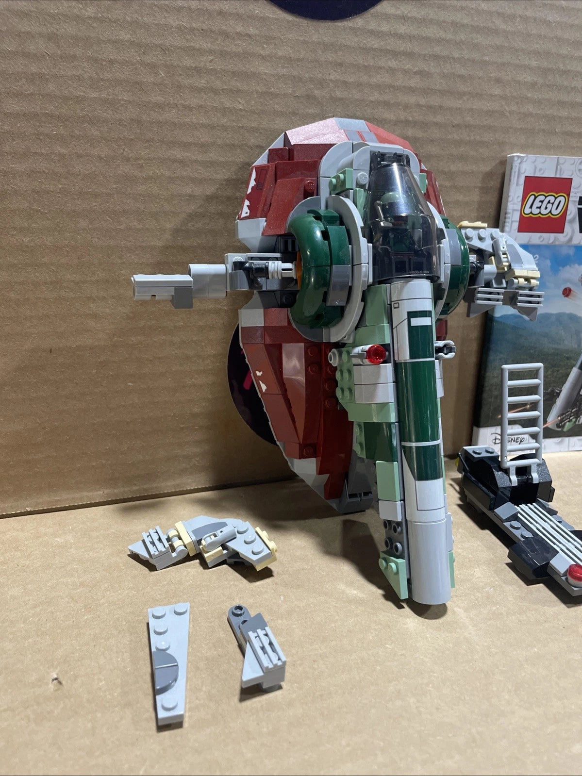LEGO 75312 Star Wars Boba Fett's Starship The Mandalorian No Box Complete