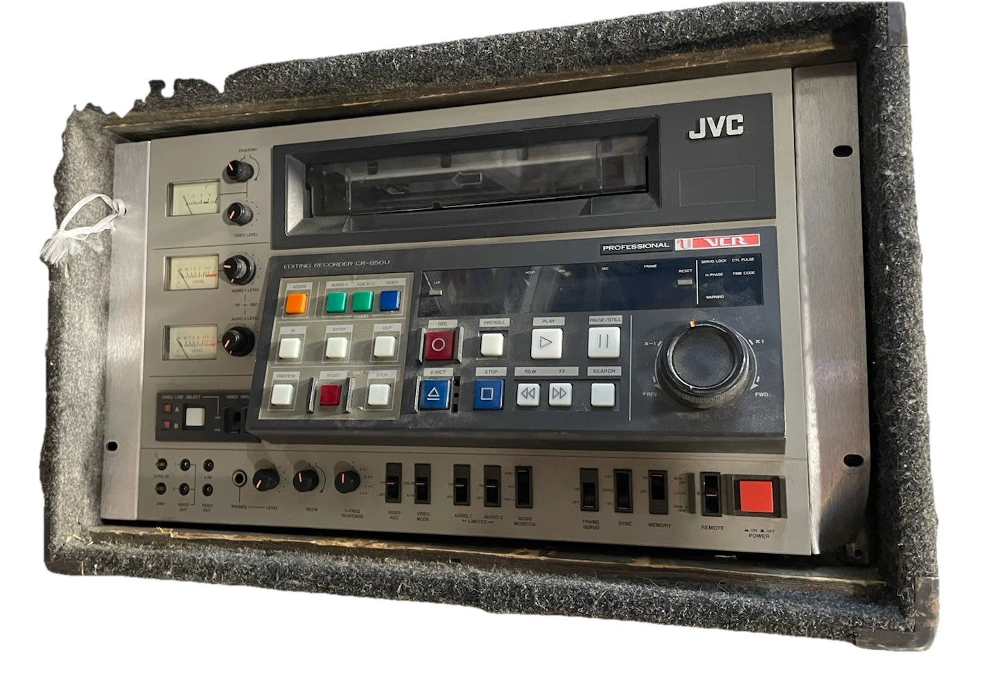 JVC 3/4" Tape Editing Recorder CR-850U | For Parts or Repair untested