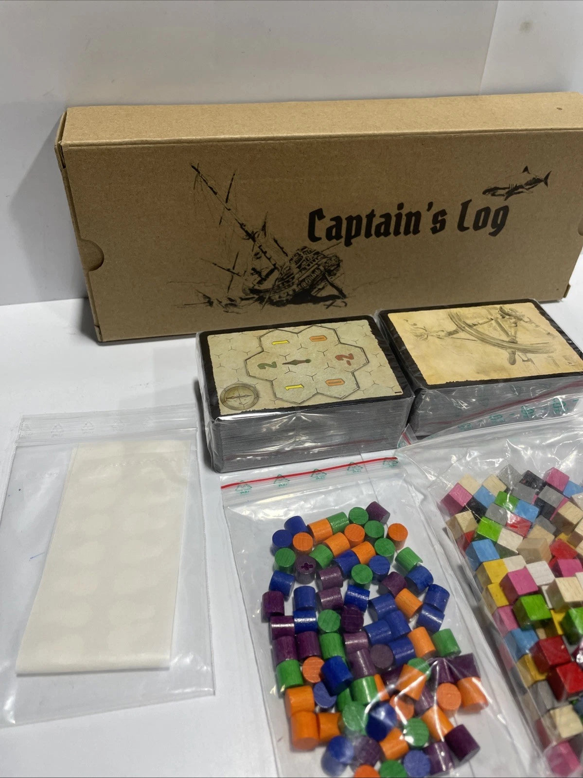 Captains Log Board Adventure Game Colonial Sailing Explore Pirates Rare Vintage