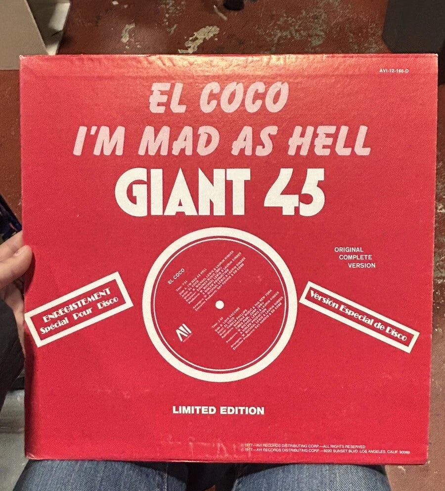 El Coco - I'm Mad As Hell, 12", (Vinyl) vg+