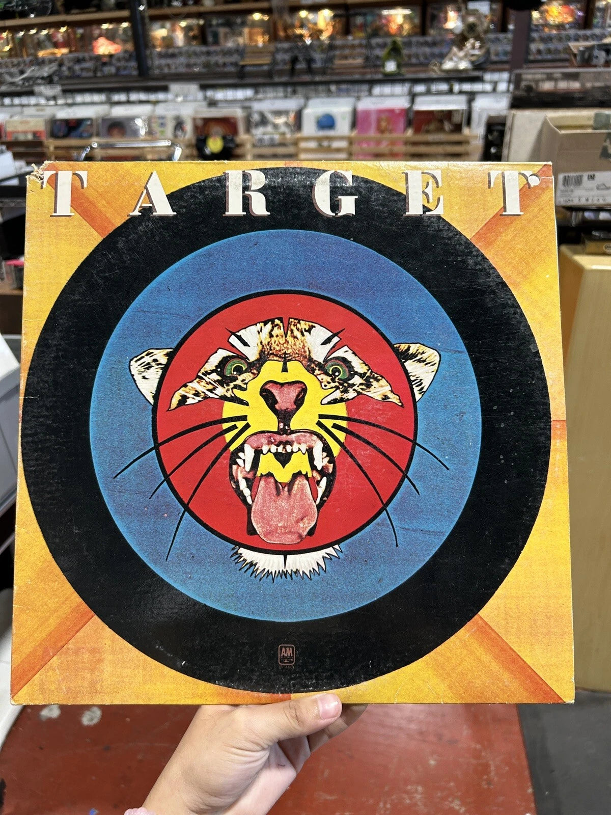 TARGET 1st U.S. Press 1976 A&M Records SP4607 Hard Rock LP VG+ white label promo