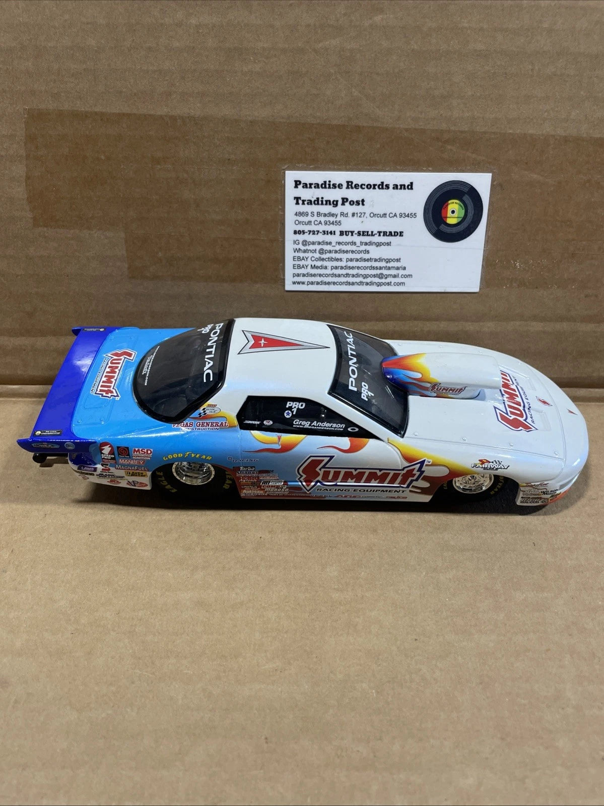Racing Champions Greg Anderson Summit Racing Pontiac Firebird Pro Stock Diecast