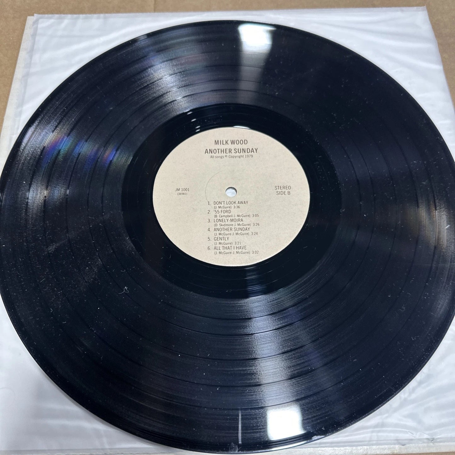 Rare Vinyl Record Milk Wood - Another Day 1976 Pressing Signature VG