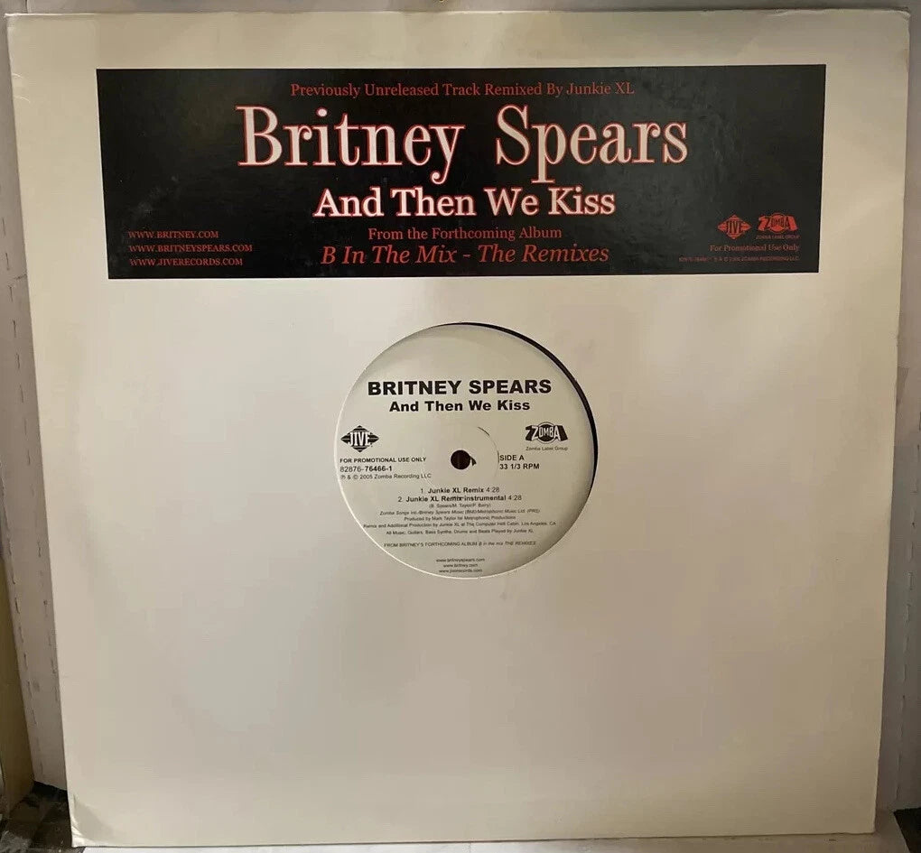 Britney Spears And Then We Kiss Promo 12” Single 82876-76466-1