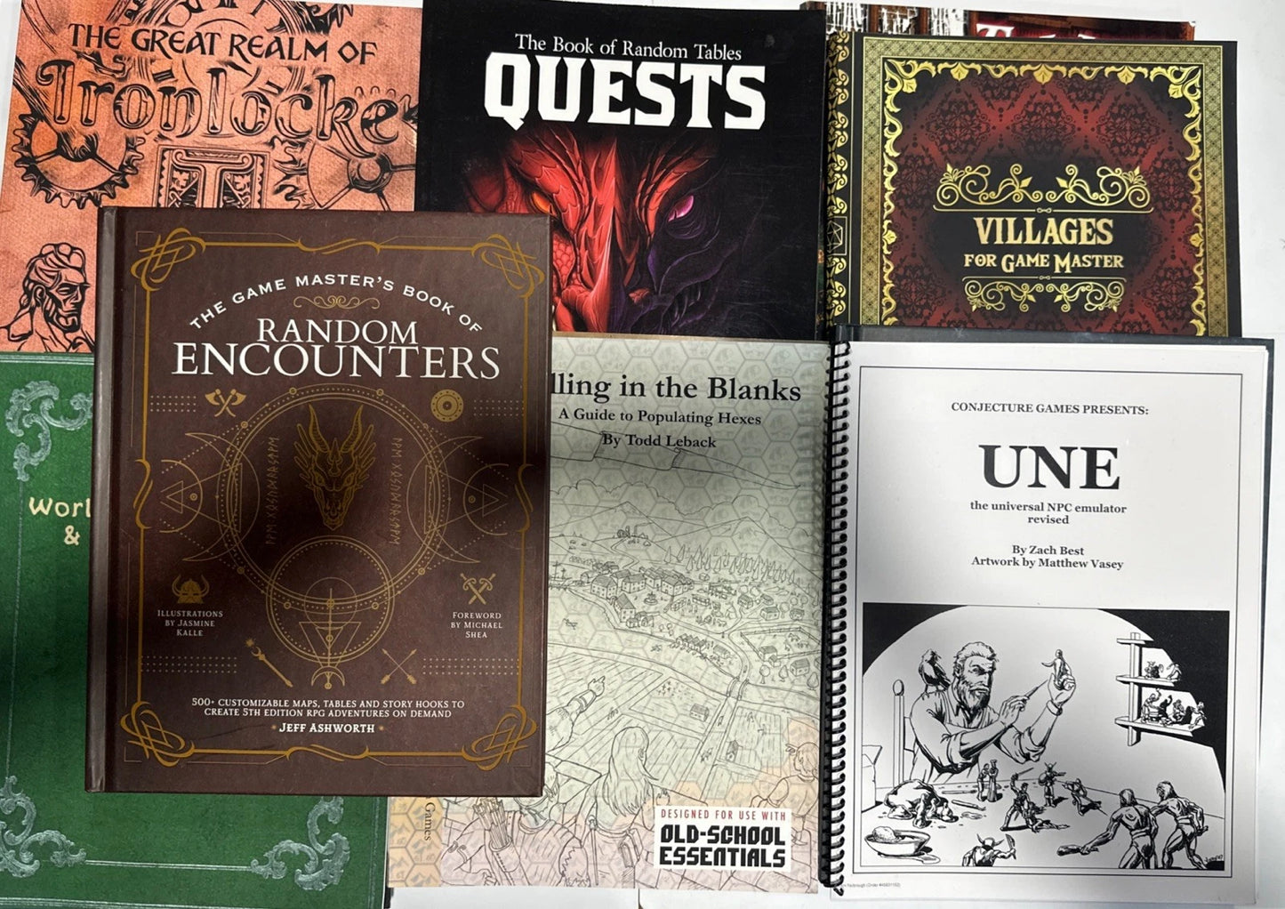 DND Supplemental Book Lot Of 12 - Various Dates Random Books