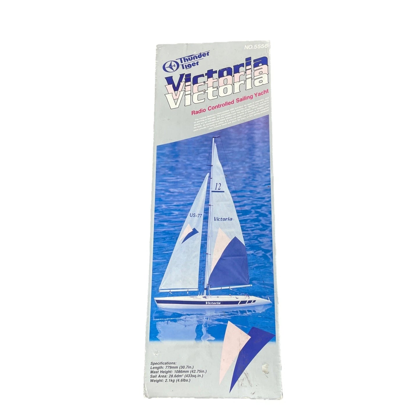 THUNDER TIGER "VICTORIA" NO. 5556 MODEL SAILBOAT IN BOX NOT BUILT W MANUAL