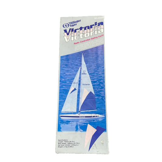 THUNDER TIGER "VICTORIA" NO. 5556 MODEL SAILBOAT IN BOX NOT BUILT W MANUAL