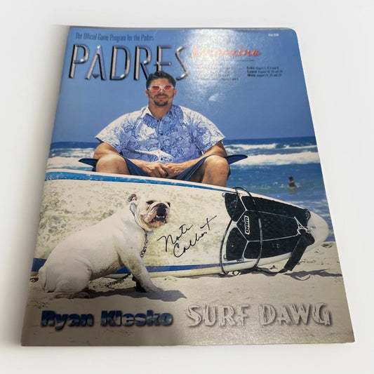 Signed Nate Colbert Padres Magazine 2000s Ryan Klesko