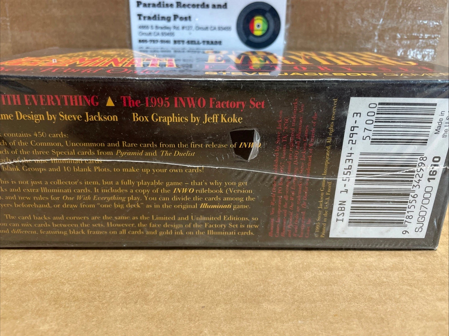INWO One With Everything Factory Set Sealed 1995 Steve Jackson Games