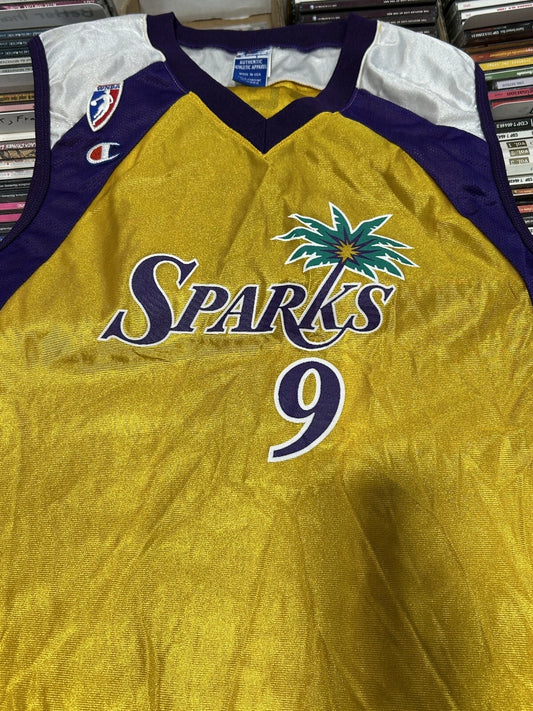 Vintage Champion WNBA Lisa Leslie Jersey #9 Los Angeles Sparks autographed