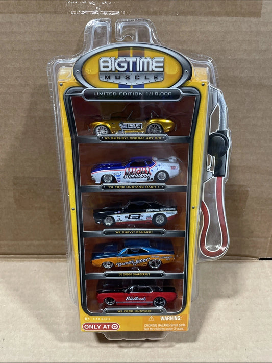 1:64 JADA Target Exclusive 5 Car Limited Edition - Bigtime Muscle NEW Sealed