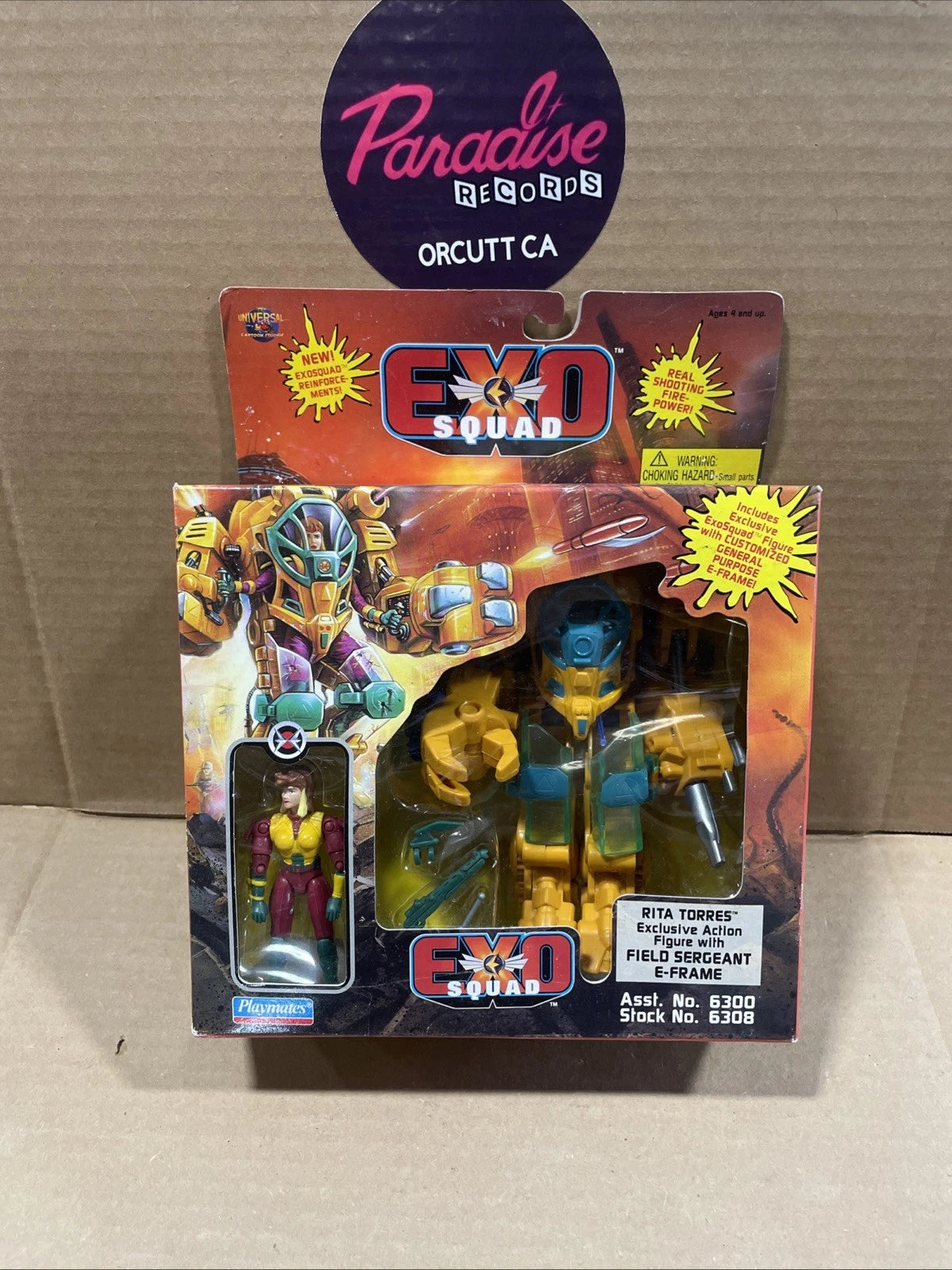 Exo Squad Rita Torres Vintage Playmates 1994 E Frame Opened Retro Open Box