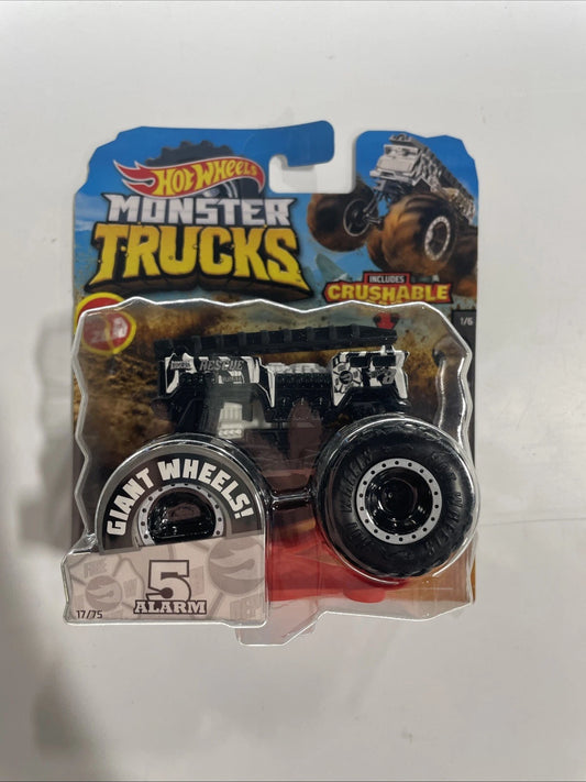 Hot Wheels Monster Trucks 2019 1:64 “5 ALARM” Black & White