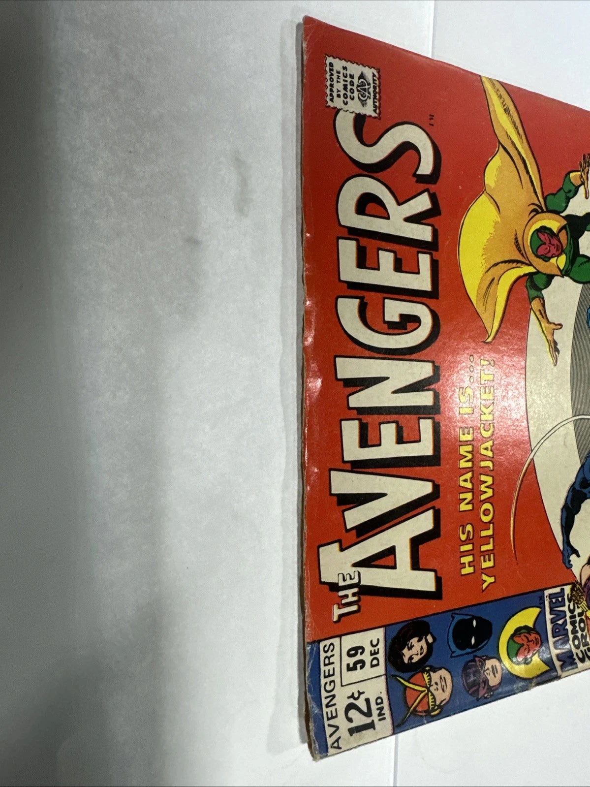 Avengers #59 1st Appearance YellowJacket! Marvel 1968 Fair Condition
