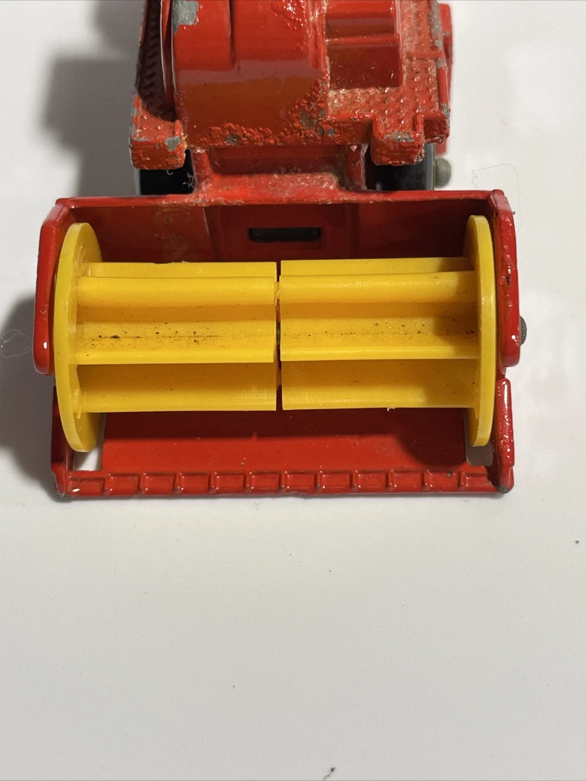 VINTAGE MATCHBOX NO. 51 COMBINE HARVESTER, SUPERFAST VERSION, 1977 yellow wheels