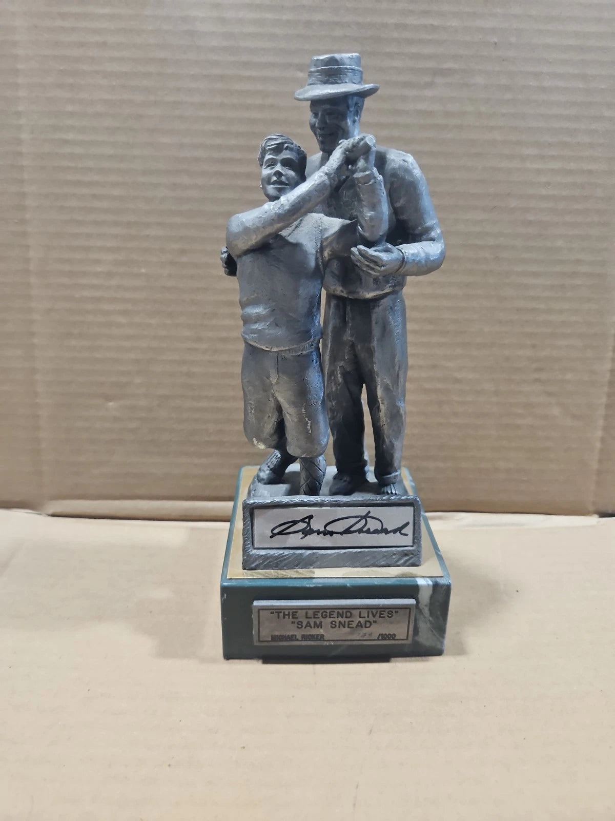 1993 Michael Ricker Limited Edition Pewter 738/1000 The Legend Lives Sam Snead