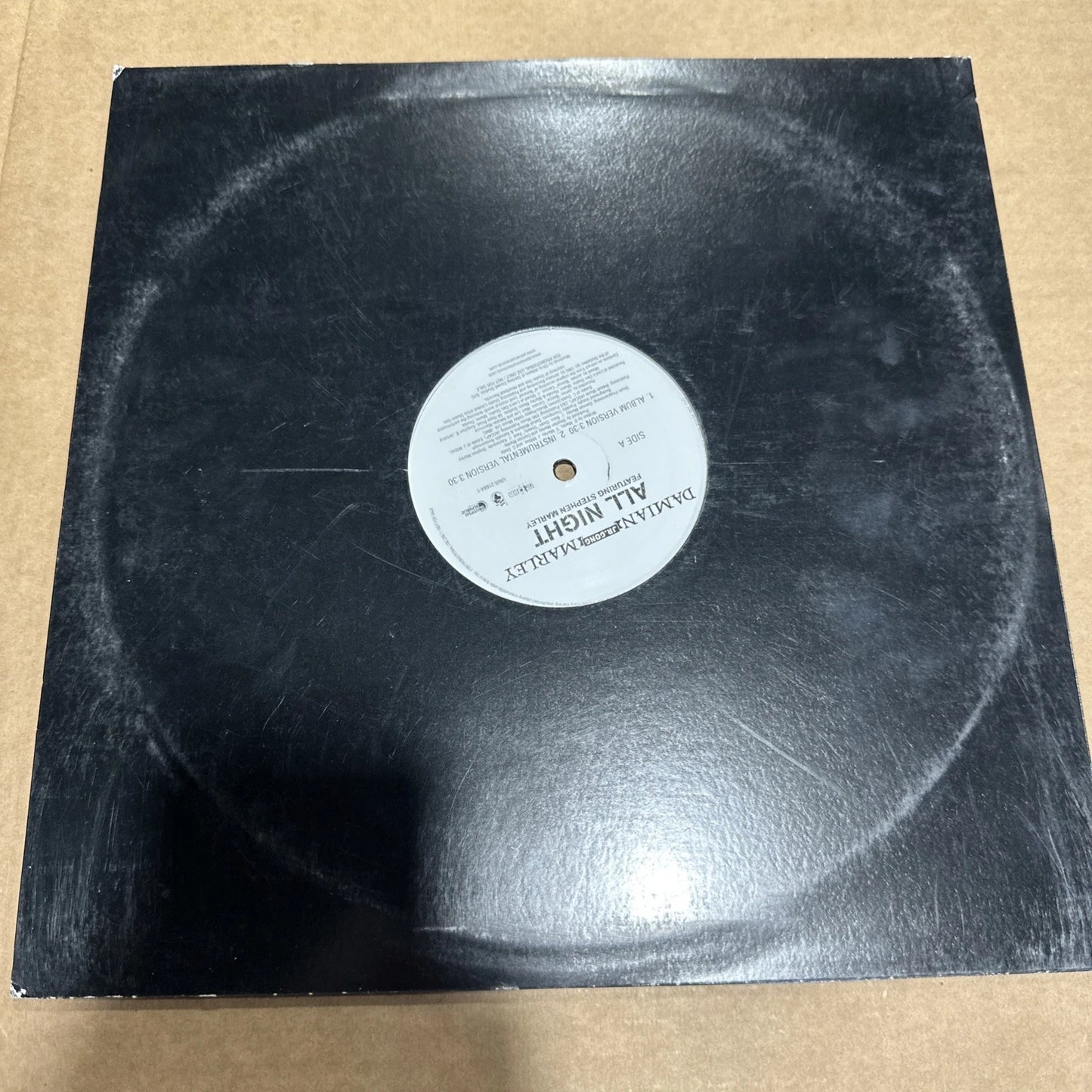 DAMIAN JR GONG MARLEY Stephen Marley All Night PROMO 12" SINGLE EX/NM REGGAE SKA