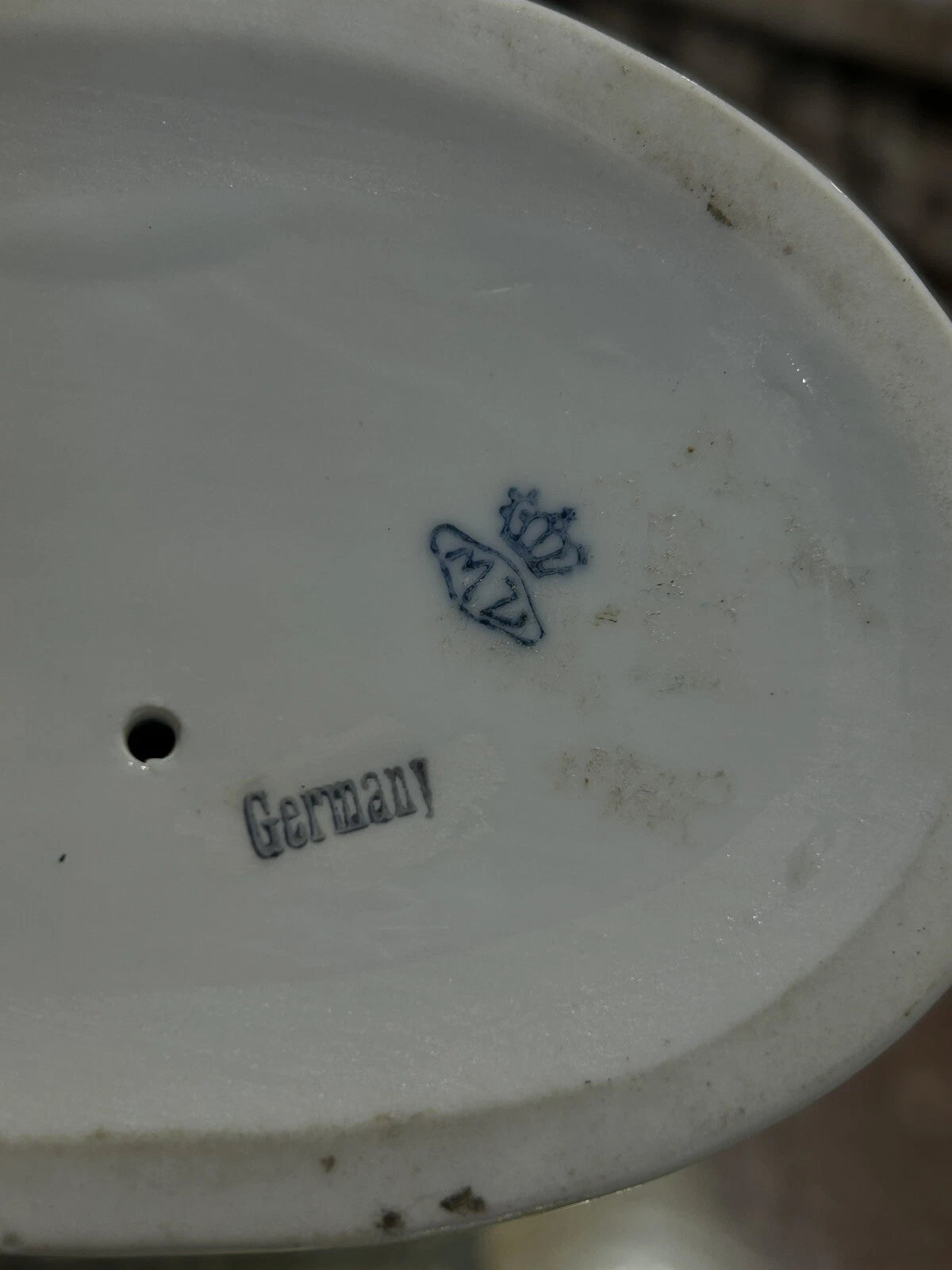 RARE Dresden MZ German Porcelain Lace Dancing Couple