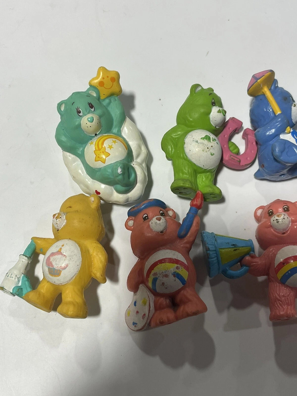 Vtg Care Bears 1980’s AGC 2” Lot Mini Figures Care Bears