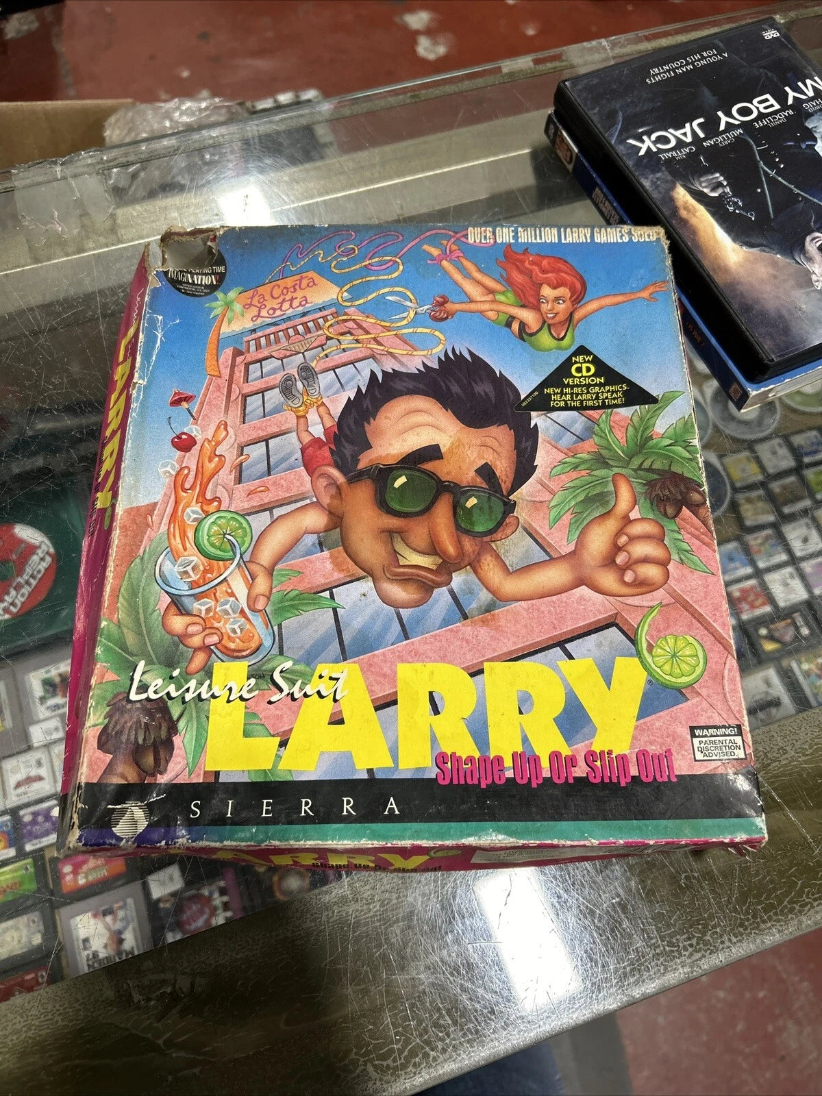Leisure Suit Larry Shape Up or Slip Out PC Computer Video Game CD Sierra 1994