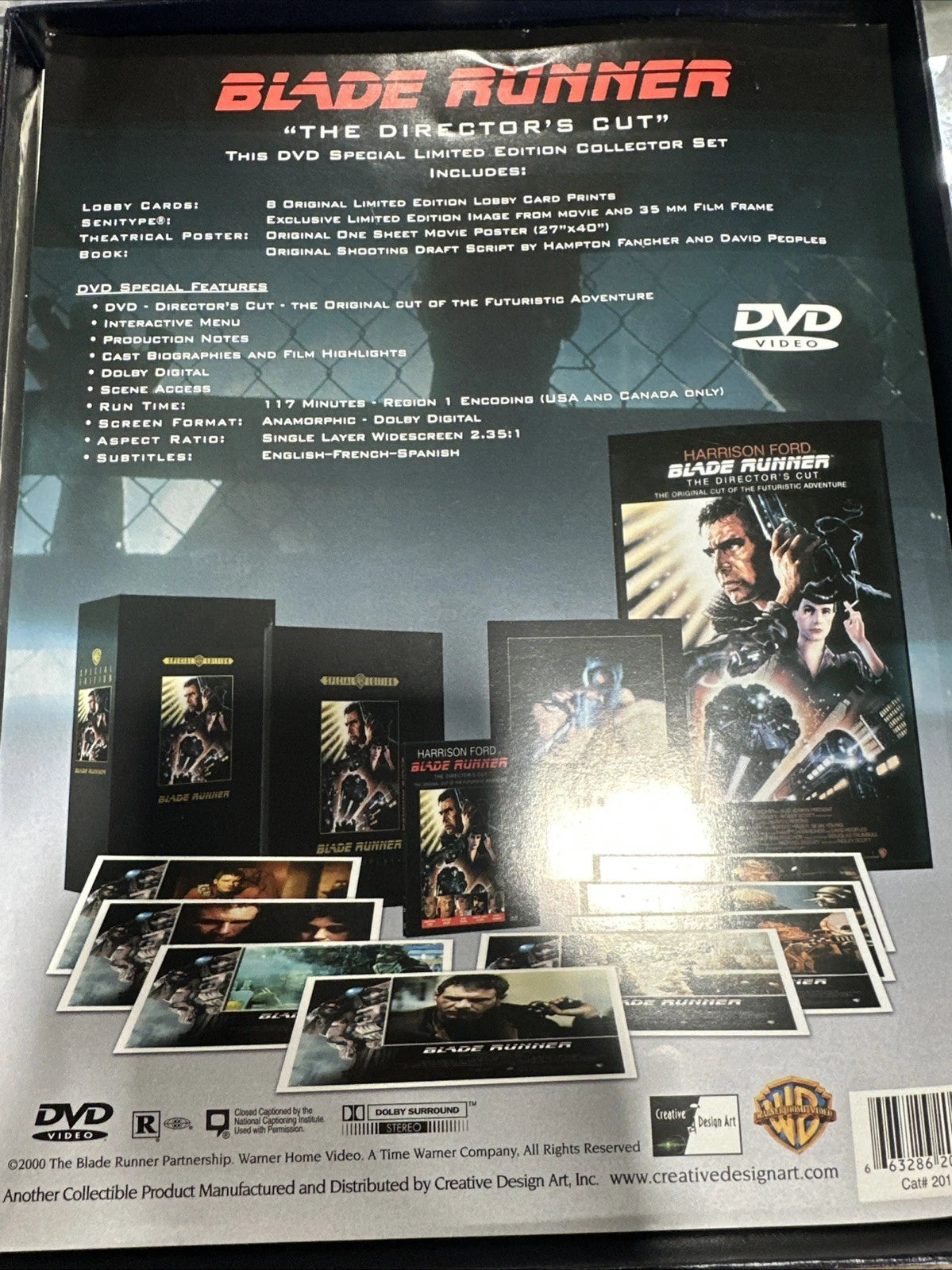 Blade Runner - The Directors Cut (DVD, 2000, Deluxe Collectors Box Set Edition)