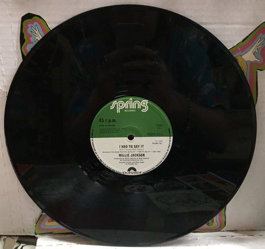 Millie Jackson I Had To Say It 12” UK Import Record POSPX223