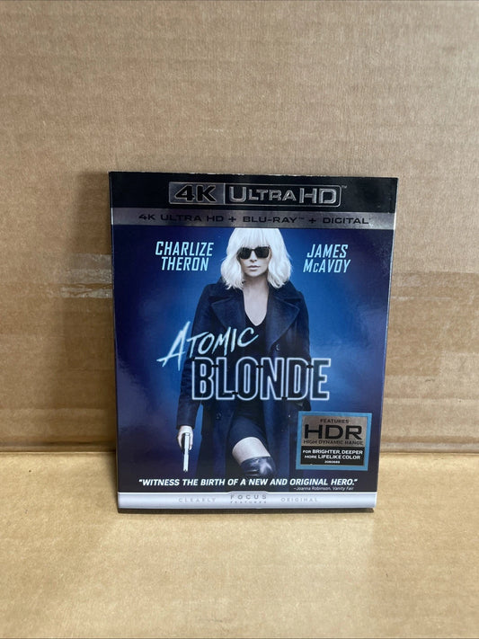 Atomic Blonde 4K Ultra HD Blu-Ray W Sleeve Charlize Theron