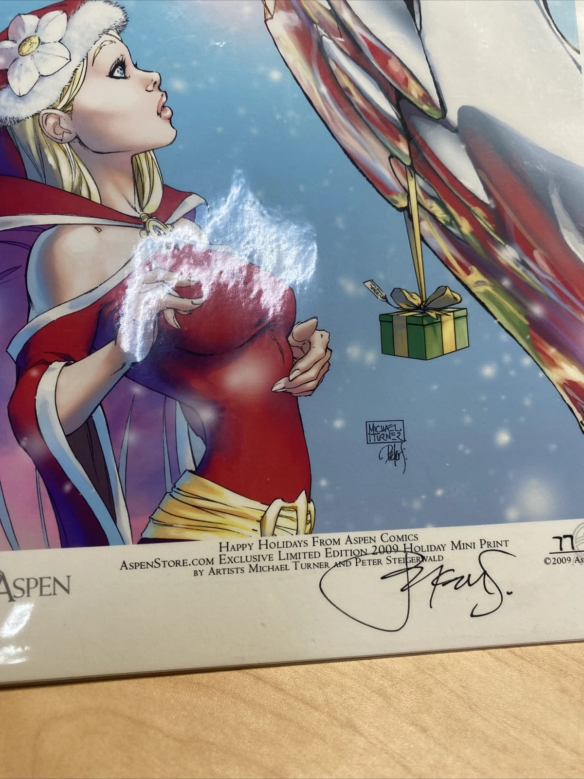 Aspen Happy Holidays Apsen Comics Exclusive Limited ed. 2009 SIGNED w/ COA
