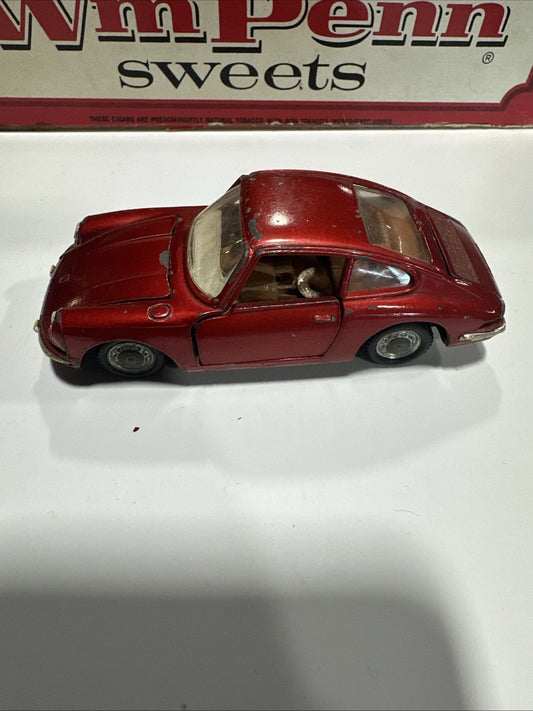Vintage 1/43 Politoys-M 527 Porsche 912 in Red Fair Condition