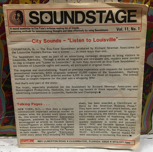 Soundstage Vol.11, No.1 Savvy Supervisor 7” Flexi-Disc