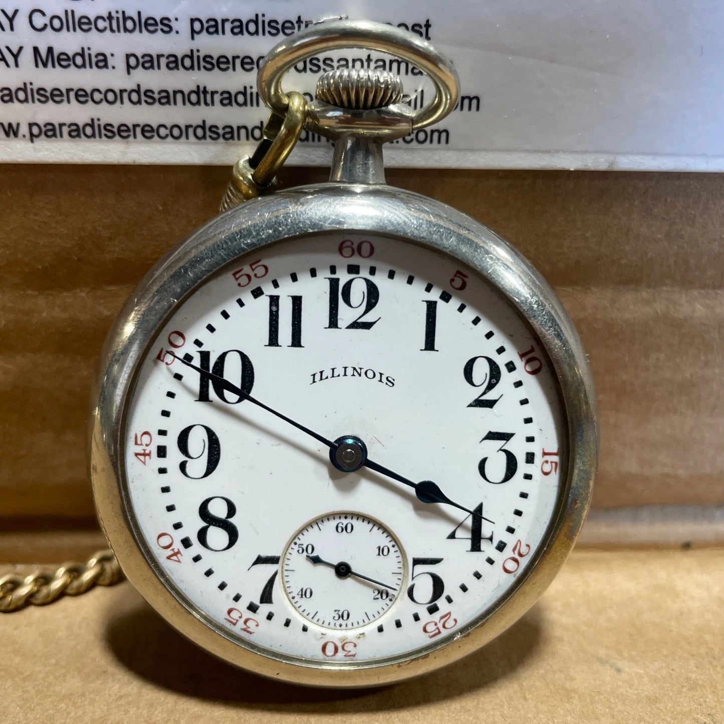 Illinois Springfield Watch Company Pocket Watch 17 Jewels #3535074