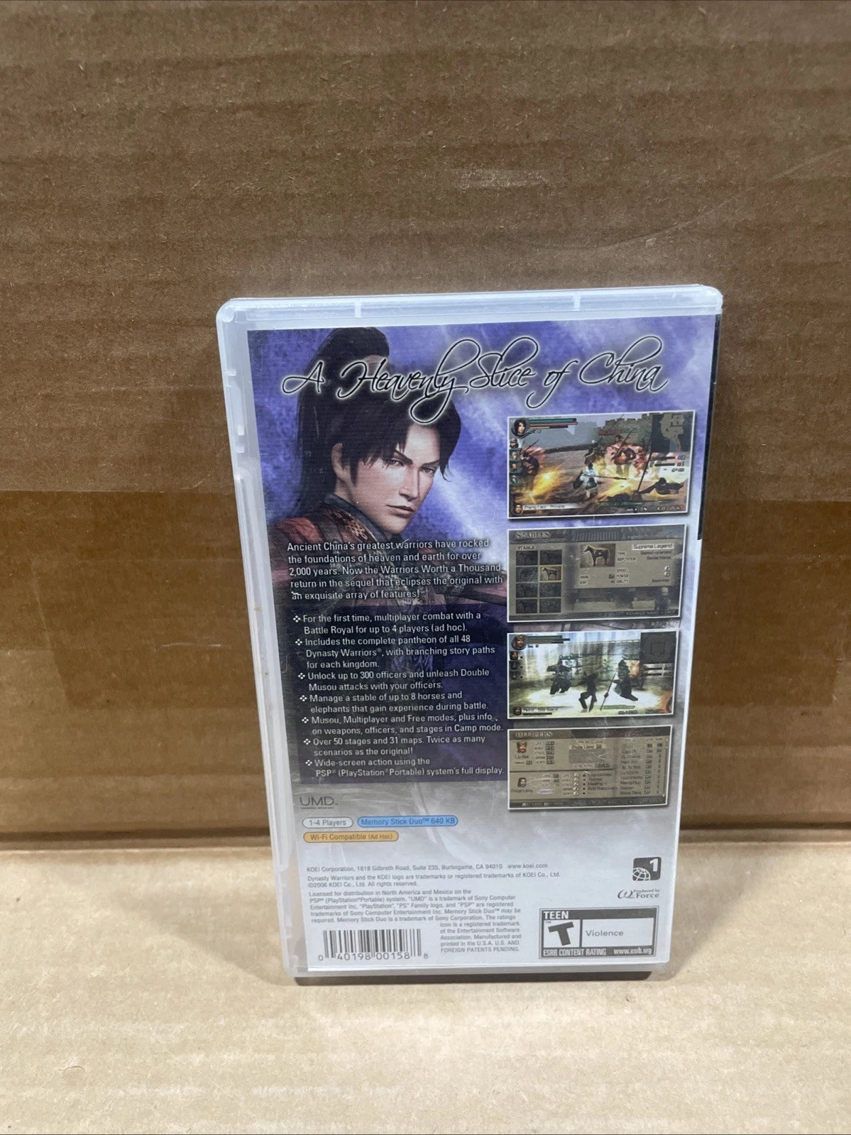 Dynasty Warriors Vol 2 Sony PSP Authentic and Tested CIB