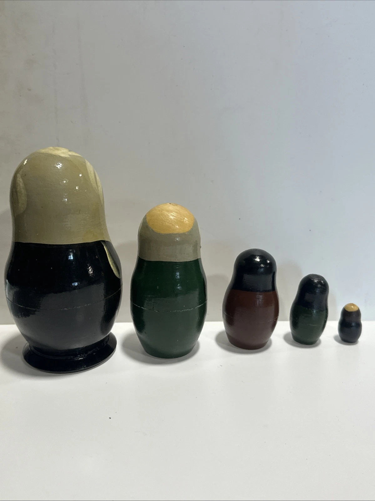 Set of 5 Russian Russia Soviet Political Leaders Men Nesting Dolls USSR