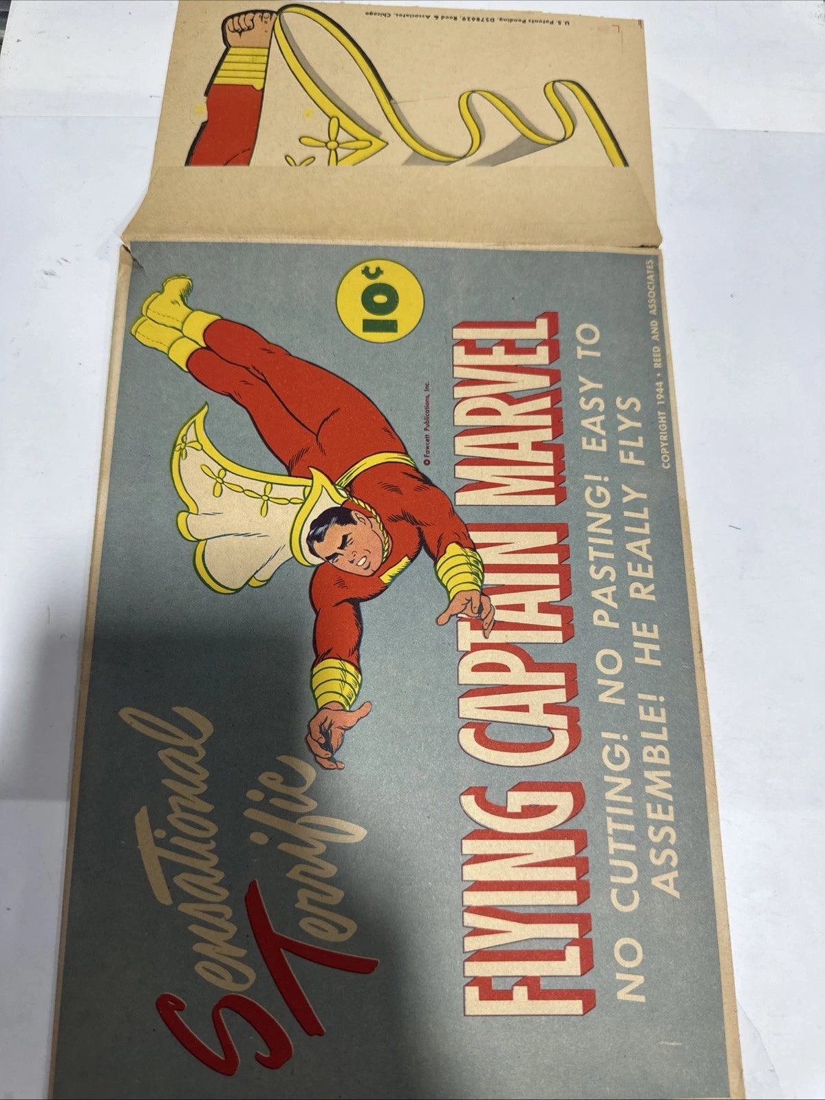 PAPER TOY LOT, SHAZAM, WILLIE THE WORM, CAPTAIN MARVEL, ANNIE, SOLD AS IS