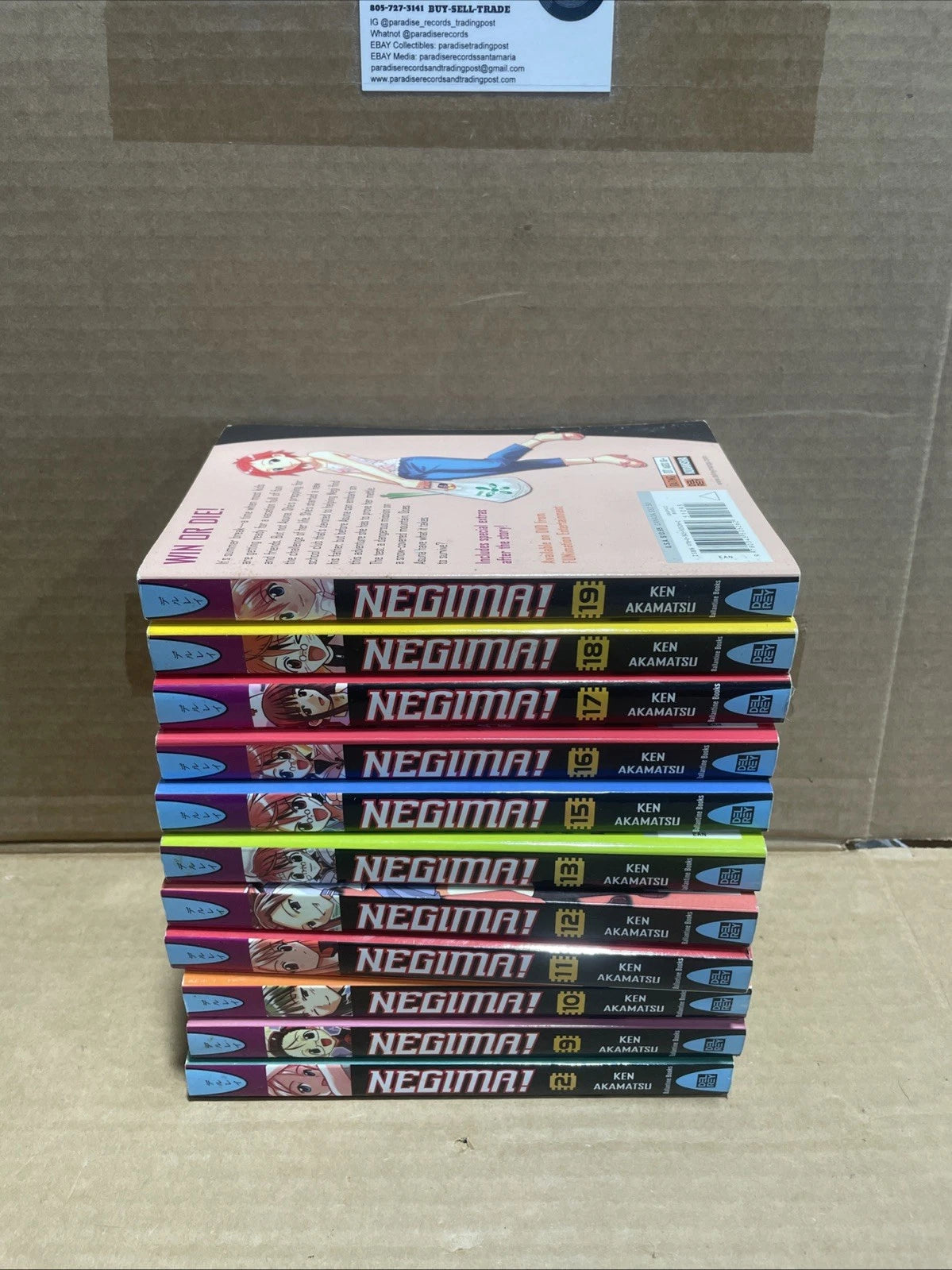Negima! Manga Lot of 12 #2 #9-#13 #15-#19 Paperback