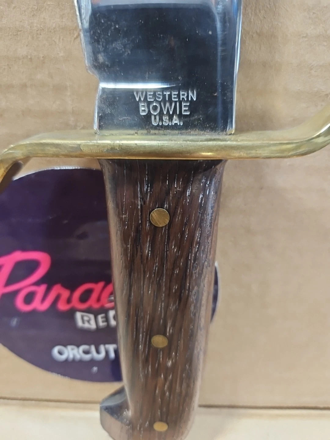 Vintage Western Bowie Knife Vietnam Era 1964-1966 With Sheath Rare