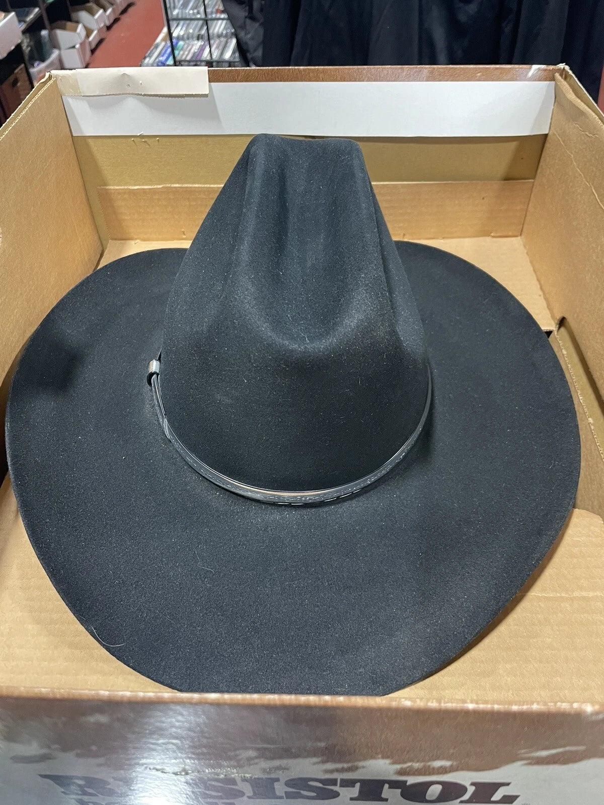 RESISTOL Quicksilver Hat 7 1/8 Black
